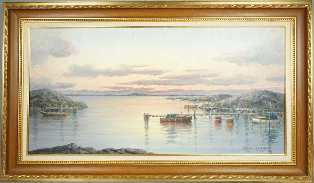 Mårten Garbring, "Bohuslän", olja på duk, signerad, daterad -77.