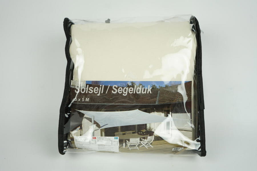 Segelduk/solsegel, creme white, obegagnad.