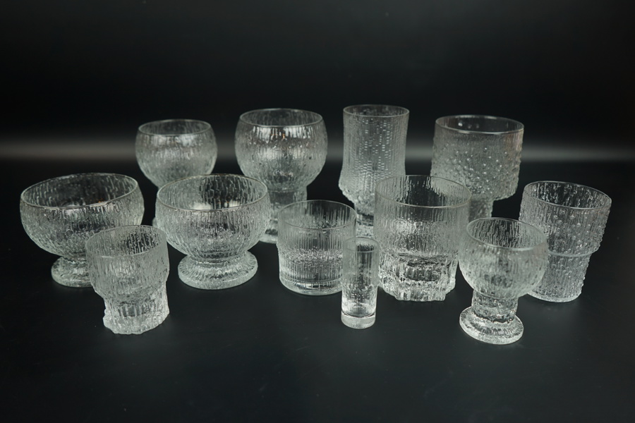 Iittala, glas, 12 st, olika modeller.