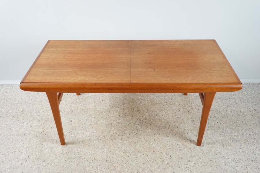 Soffbord med iläggskiva, teak, 1950/60-tal.