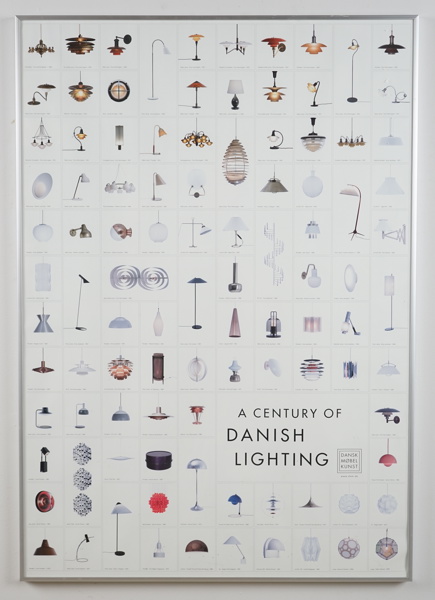 Affisch, "A Century of Danish Lighting".