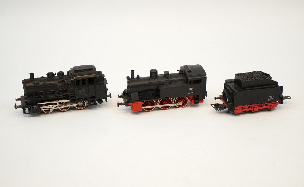 Modelltåg, 3 st, 89005/89066/24058, Märklin.