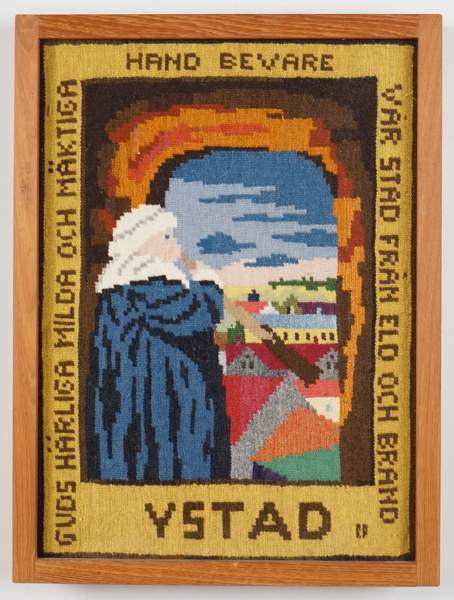 Väggbonad, "Ystad", textil/träram.