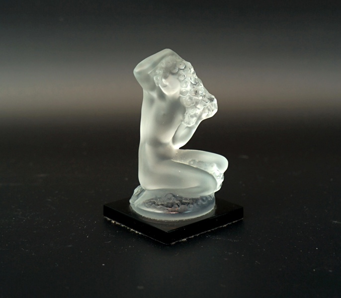 Figurin, glas, ''Floreal'', Lalique, Frankrike.