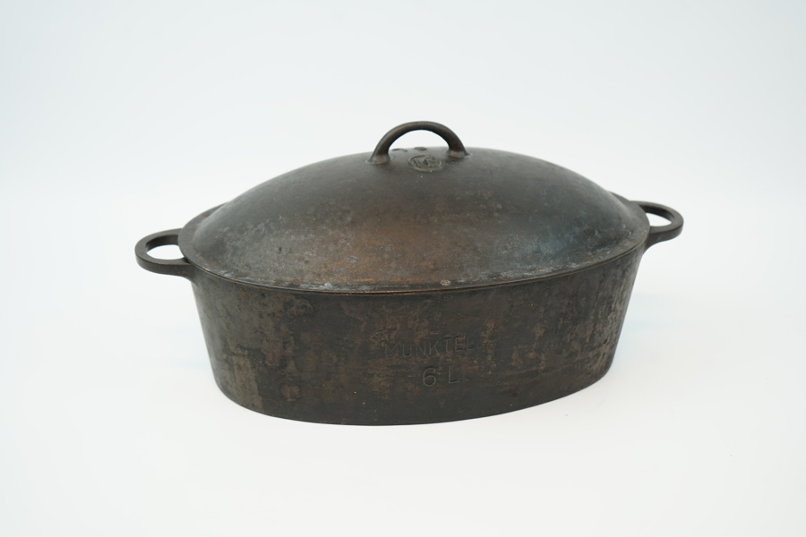 Stekgryta, gjutjärn, 6 liter, Munktells.