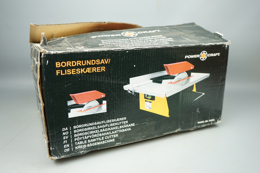 Bordcirkelsåg/Kakelskärare, Powecraft Nr 50355.