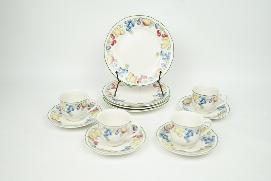 Servisdelar, 8 st, porslin, "Melina", Villeroy & Boch, obegagnad.