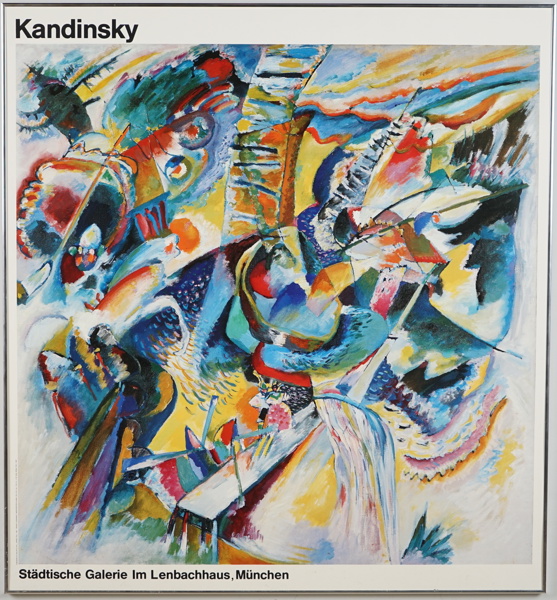 Vassily Kandinsky, utställningsaffisch, Städische Galerie Im Lenbachhaus, München.