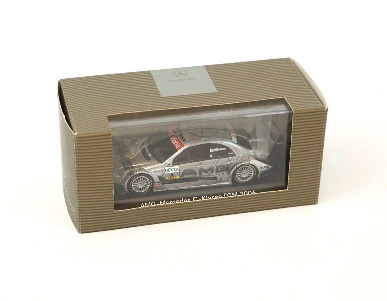 Bilmodell, 1:43, AMG-Mercedes C-Klasse DTM 2006, Mika Häkkinen, Pauls Modelart, Minichamps.