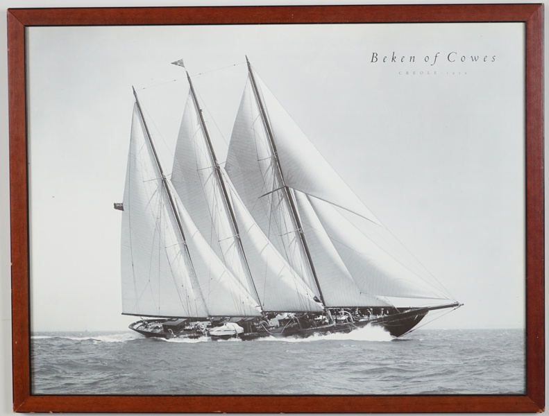 Affisch, "Beken of Cowes, Creole 1939".