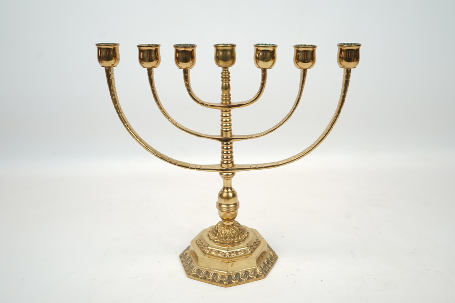 Menorah/ljusstake, malm, Scandia Malm.