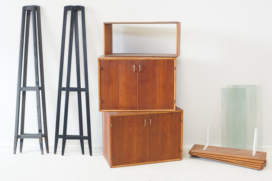 Hyllsystem, teak, 50/60-tal.