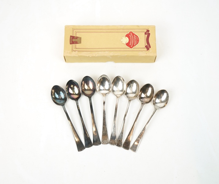 Kaffeskedar, 8 st, silver 925, ''Diplomat''.