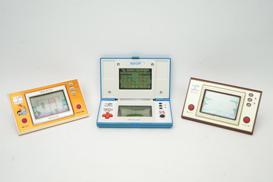 Game & Watch, spelkonsoler, 3 st, Nintendo.