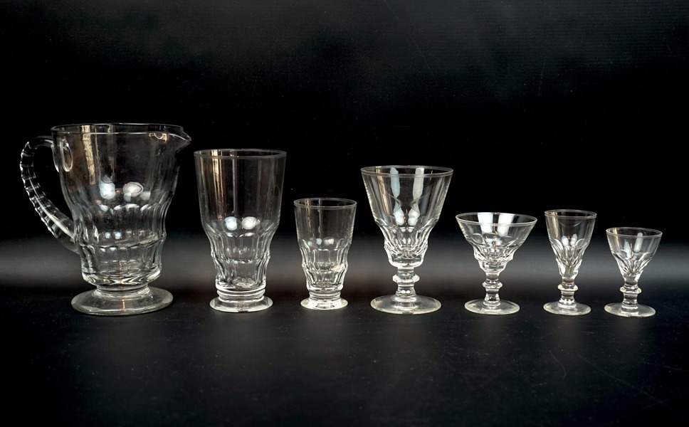 Glasservisdelar, 46 st.