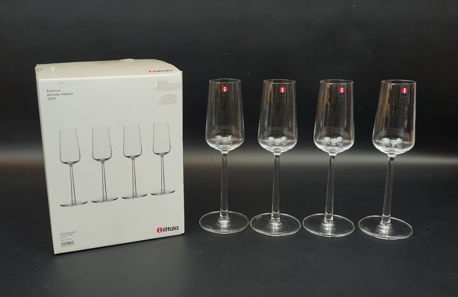 Champagneglas, 4 st, "Essence", Alfredo Häberli, Iittala.