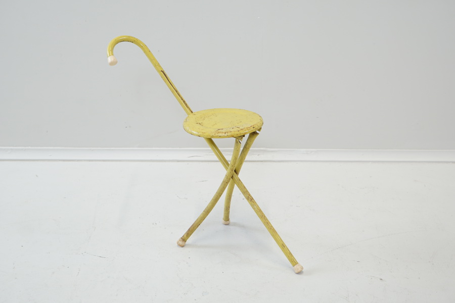 Hocker von Torck, käpp med pall, metall.