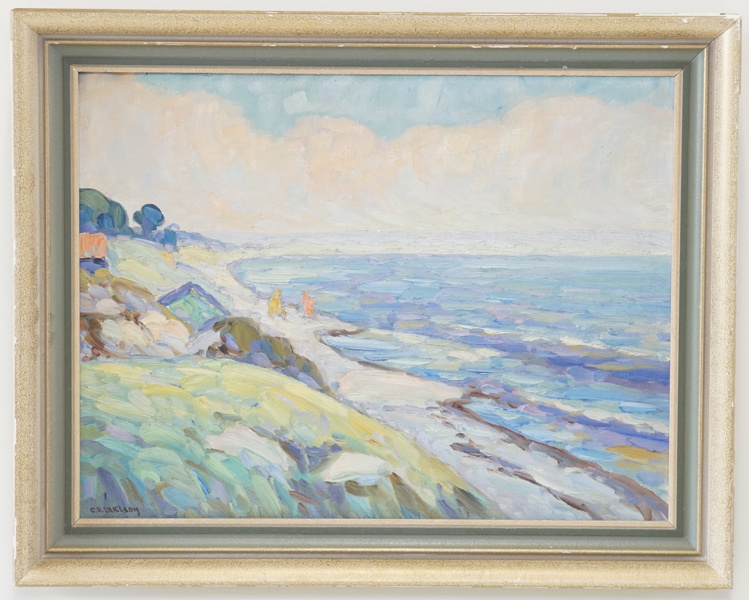 Carl Oscar Larsson, olja på duk, signerad.