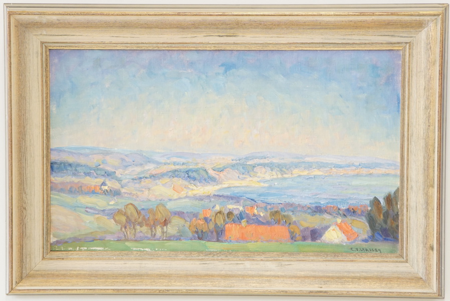 Carl Oscar Larsson, olja på duk, signerad.