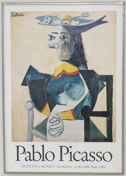 Pablo Picasso, utställningsaffisch, Moderna Museet Stockholm, 1988/89.
