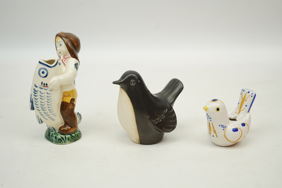 Figuriner, 3 st, keramik, bl.a Jus, Danmark.