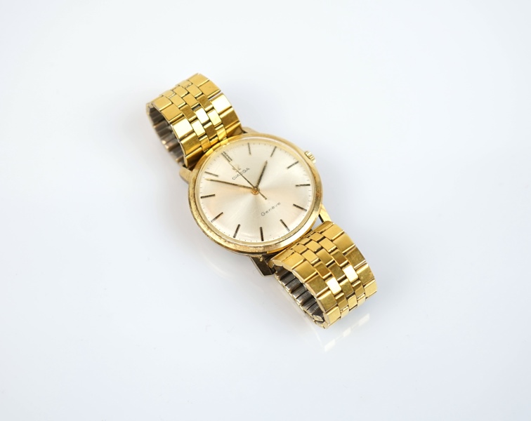 Armbandsur, Omega Genéve, 14 k guldboett, manuell, ca 1970.