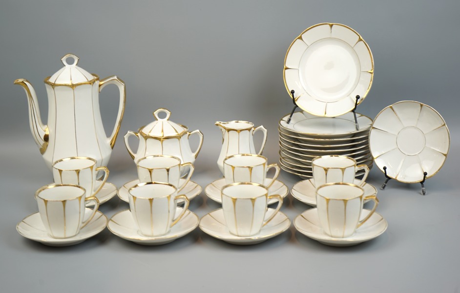 Kaffeservis, 22 delar, porslin.