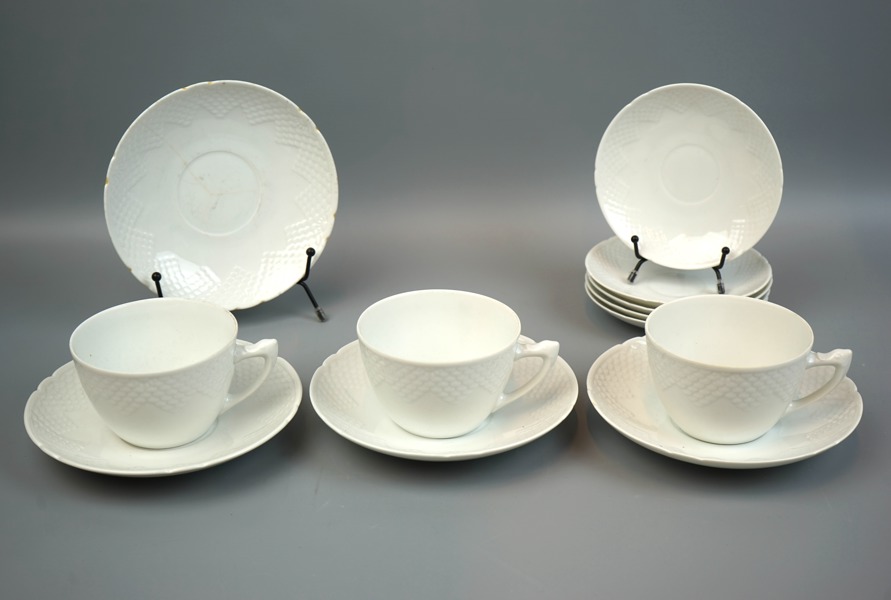 Teservisdelar, 9 st, porslin, ''Elegance'', Bing & Gröndahl.