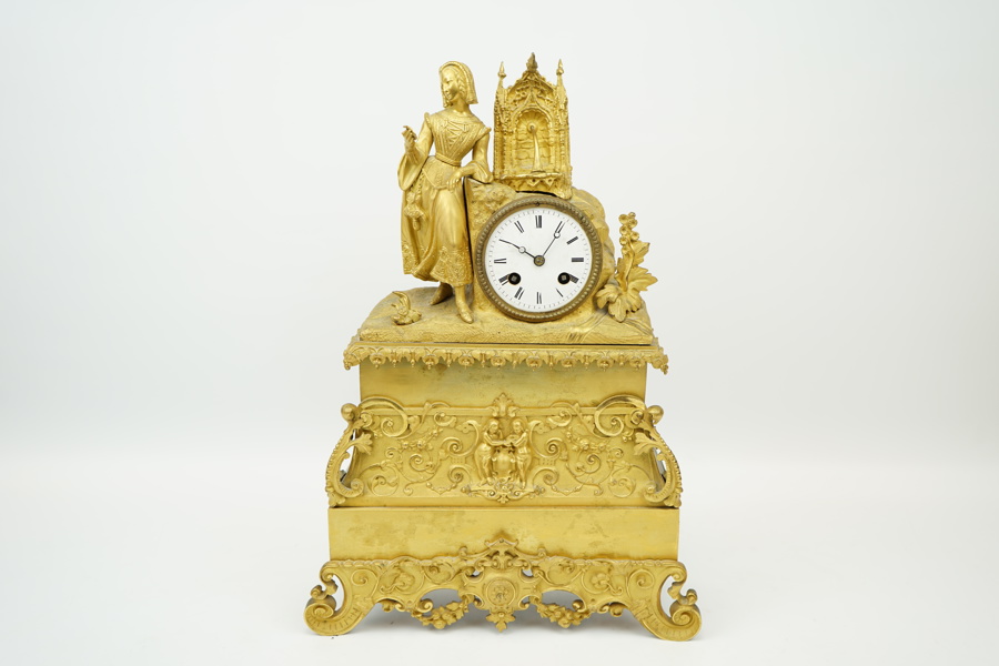 Bordsur, nyrokoko, brons, 1800-tal.