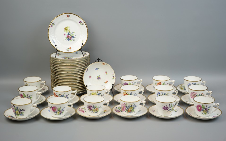 Kaffeservis, 40 delar, porslin, Bing & Gröndahl, Danmark.
