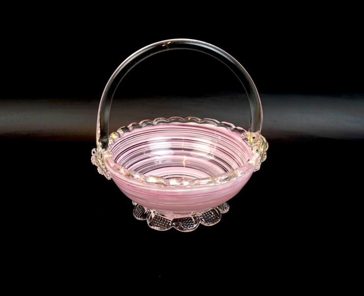 Hänkelskål, glas, Murano, Italien, 1900-tal.