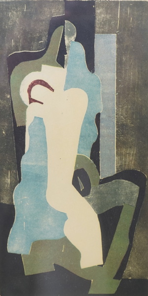 Pär Siegård, träsnitt, tryck 4/20, signerad, daterad 1932.