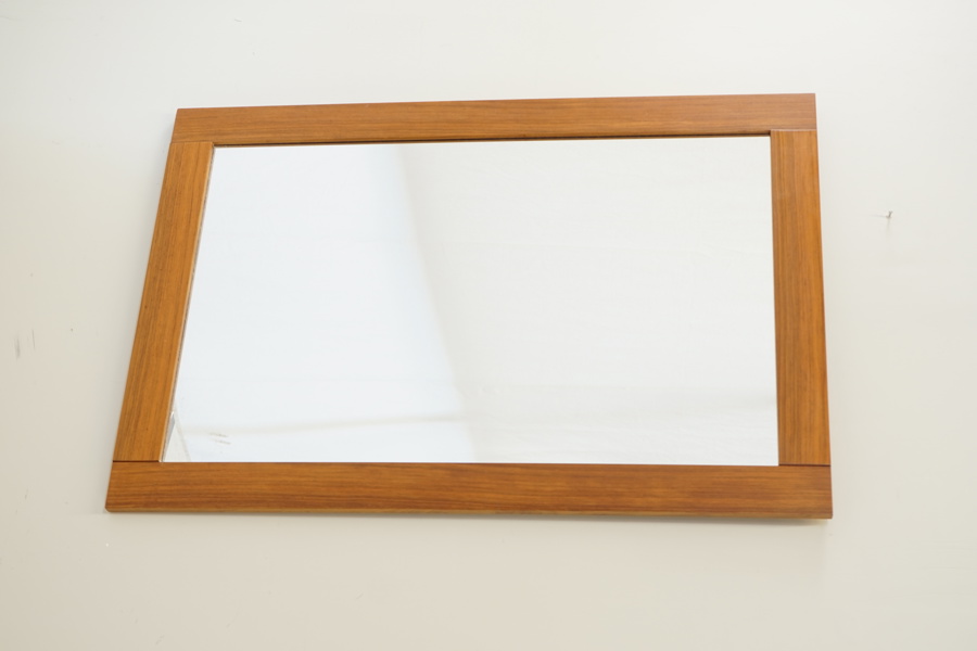 Spegel, teak, 1950/60-tal.