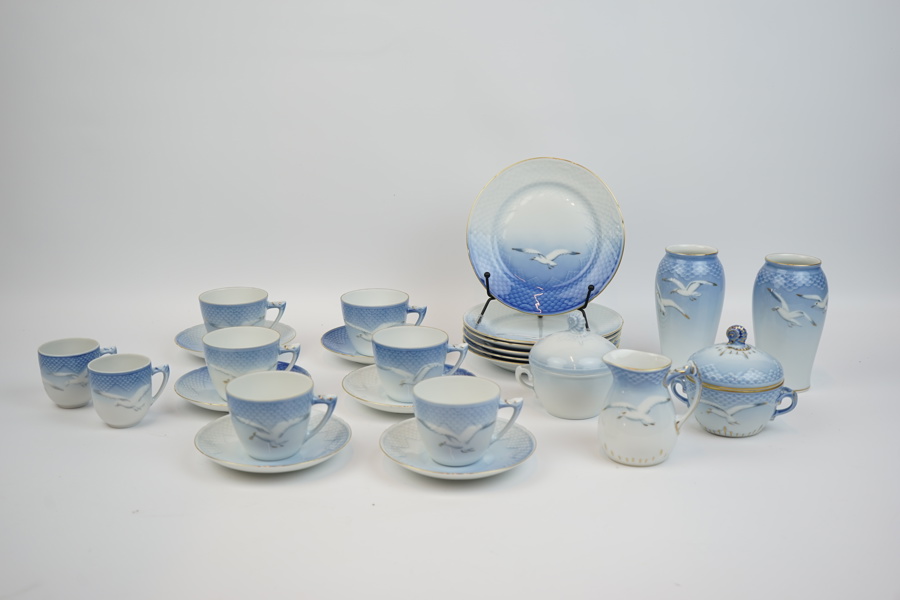 Kaffeservis, 16 delar, porslin, "Måsen", Bing & Gröndahl.