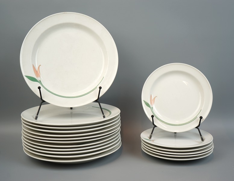 Servisdelar, 18 st, porslin, ''Diamant Lili'', Rörstrand.