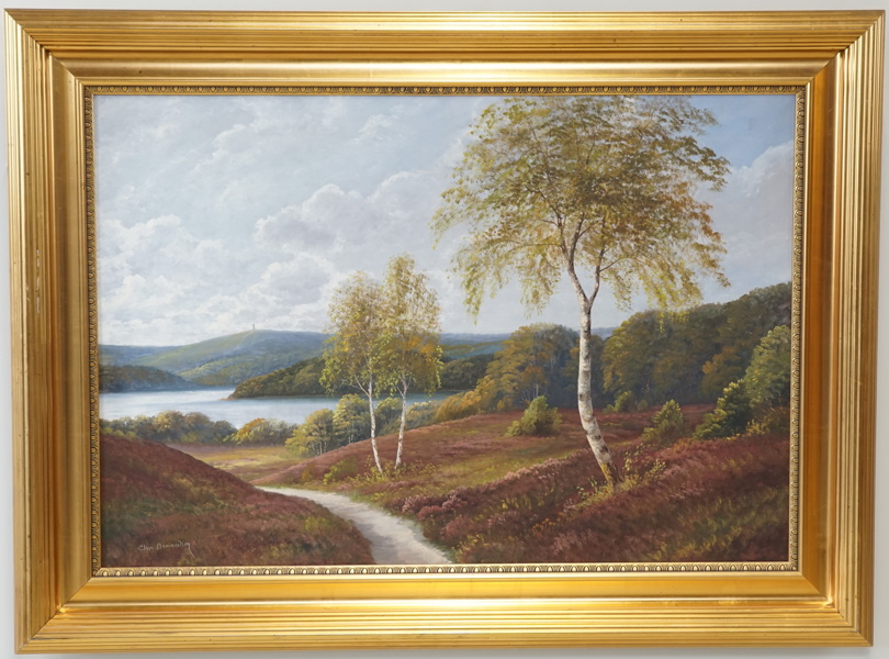 Jens Christian Bennedsen, olja på duk, signerad.