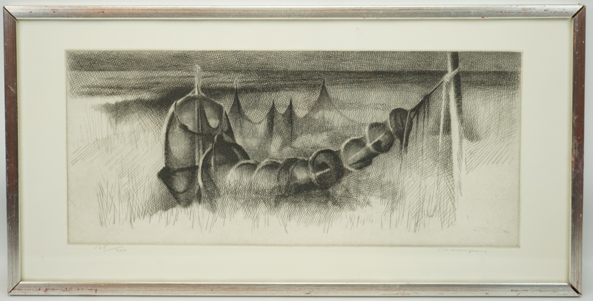 Olle Hanspers, etsning 135/300, signerad.