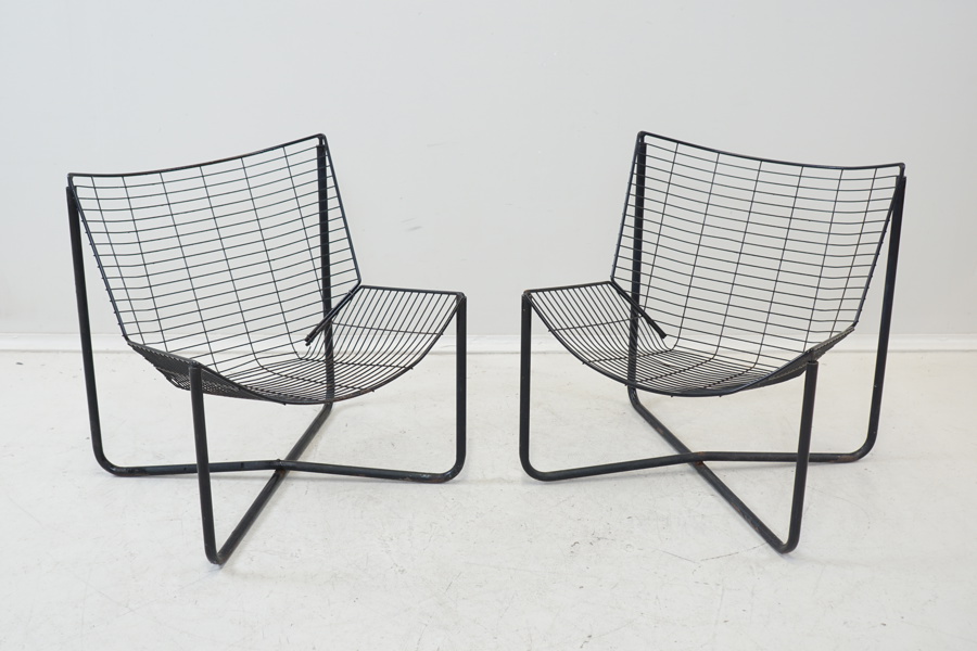 Niels Gammelgaard, fåtöljer, ett par, metall, "Järpen", Ikea.