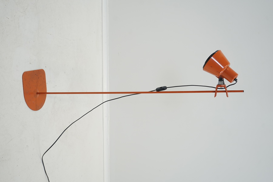 Golvlampa, platst/metall, Eleneco Typ 219, 1970-tal.