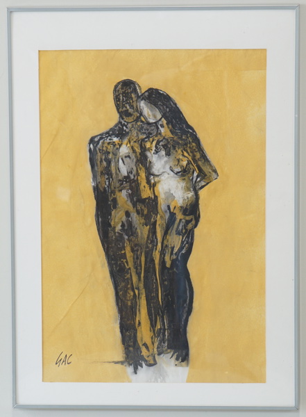 Görel Collin, blandteknik, monogramsignerad.