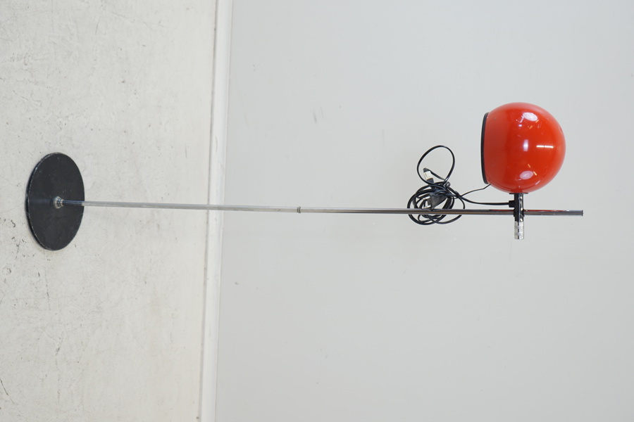 Golvlampa, metall, Hemi. modell Klot 1, 1970/80-tal.