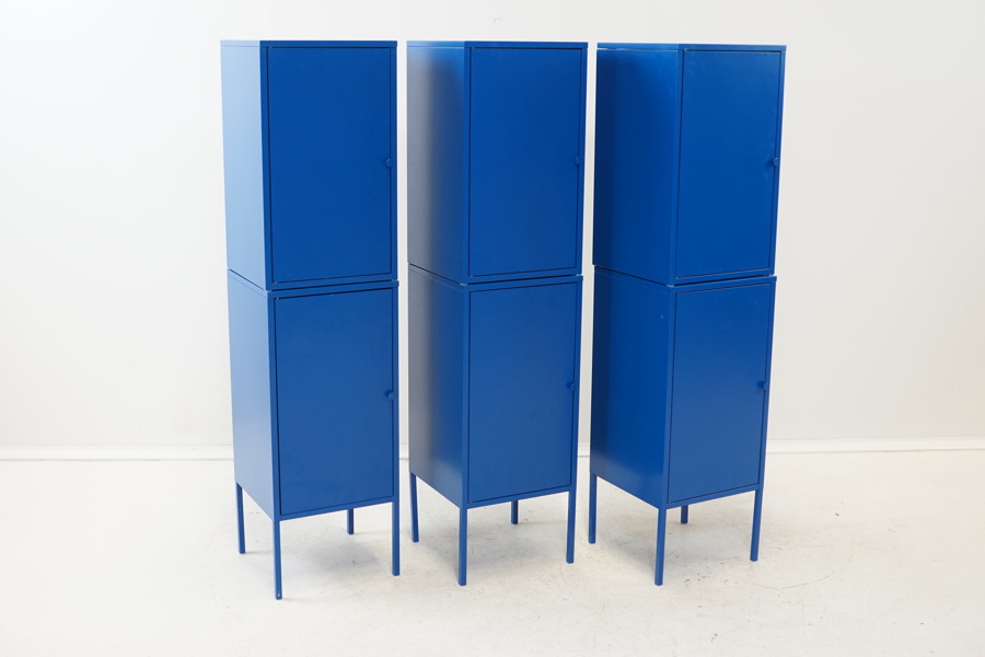Skåp, 6 delar, metall, "Lixhult", IKEA.