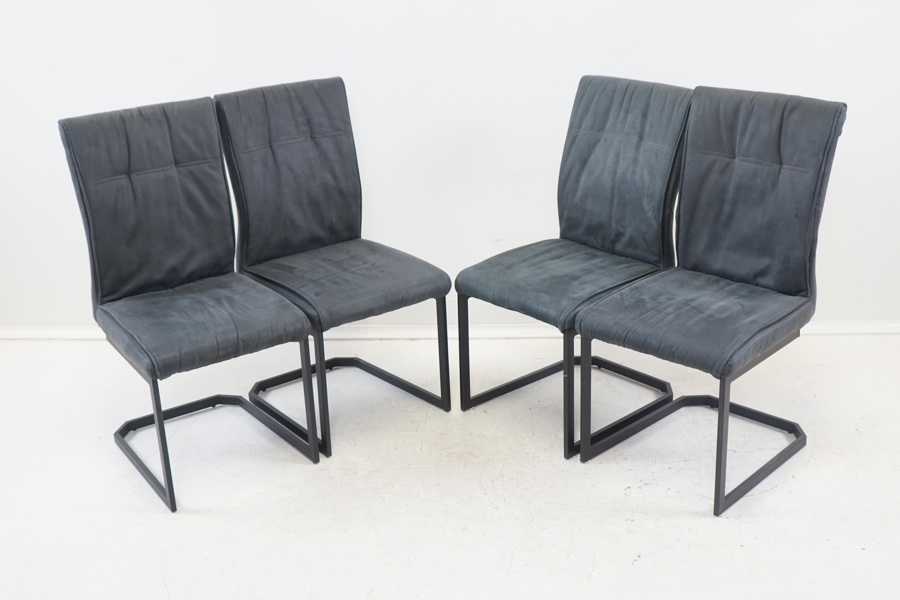 Stolar, 4 st, textil/metall, avtagbar klädsel, Mio.
