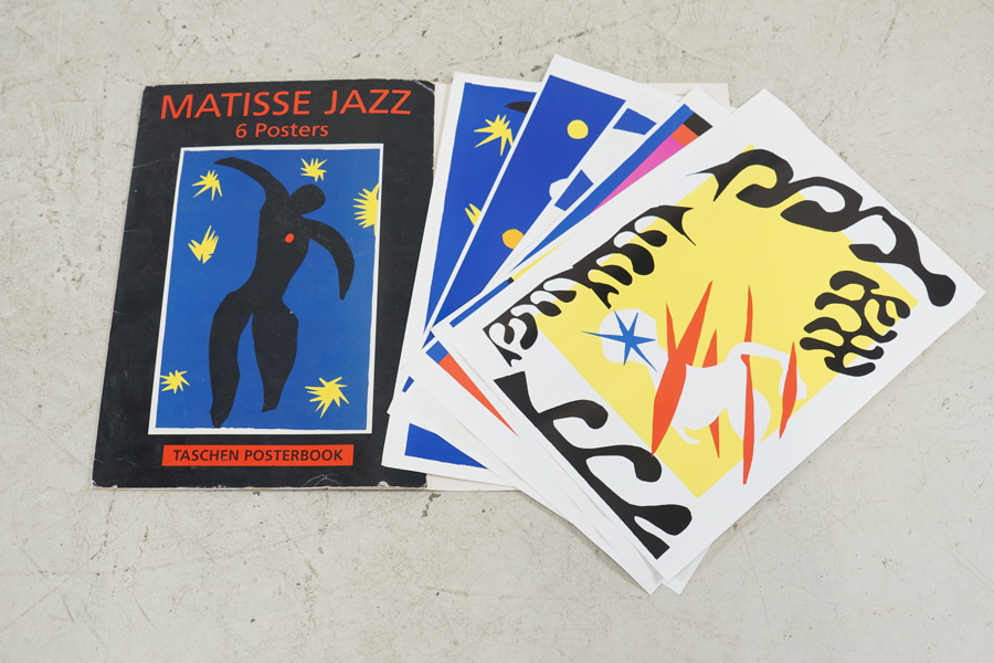 Henri Matisse, affischer, 6 st, "Matisse Jazz", Taschen.