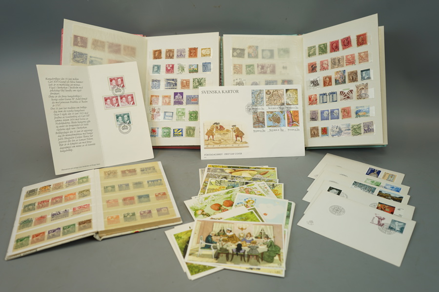 Frimärken (Sverige), förstadagsbrev, Elsa Beskow postkort, ett parti.