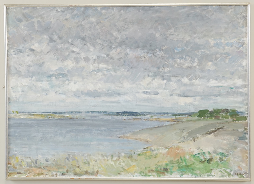 Oscar C H Wickström, olja på duk, monogramsignerad.