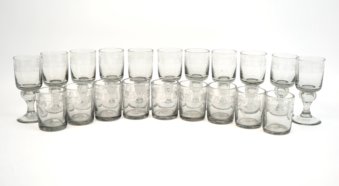 Glasservis, 20 delar, Reijmyre.