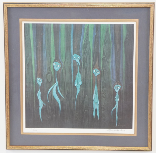 Eugen Montelin, litografi 191/200, signerad.