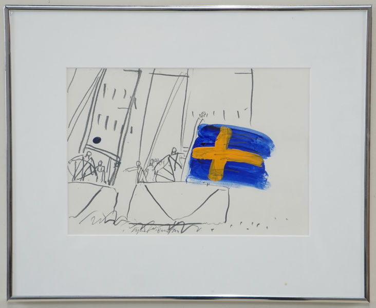 Signar N Bengtson, blandteknik, signerad.