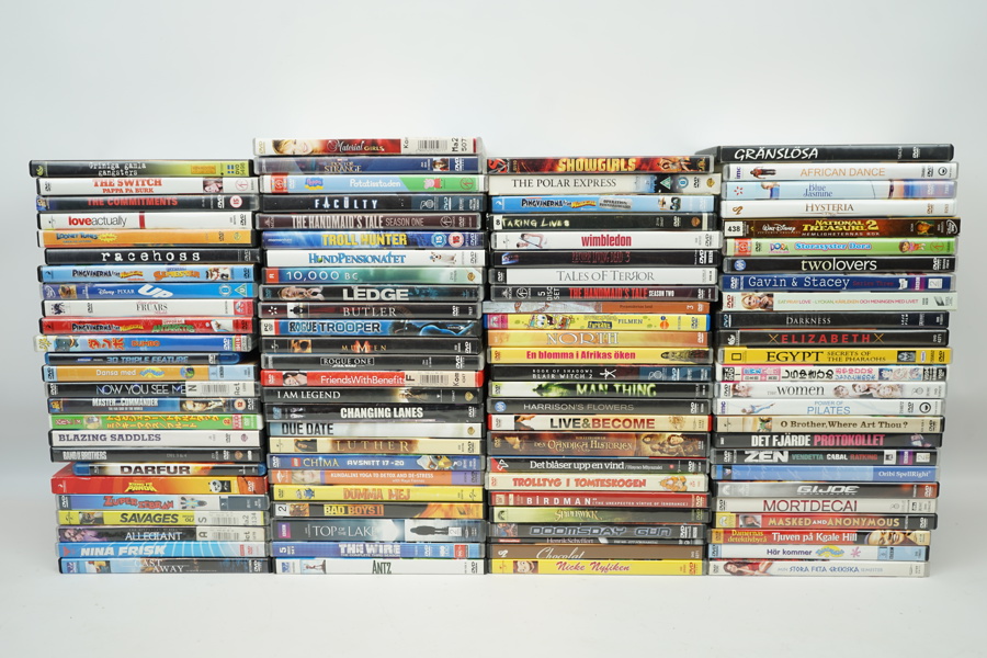 DVD-filmer m.m, ett parti.